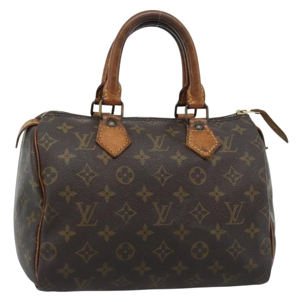 Louis Vuitton Monogram Speedy 25 Handbag Brown